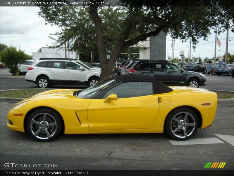  2008 Corvette Convertible Velocity Yellow