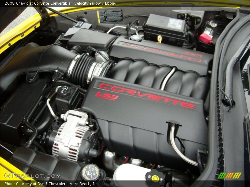  2008 Corvette Convertible Engine - 6.2 Liter OHV 16-Valve LS3 V8