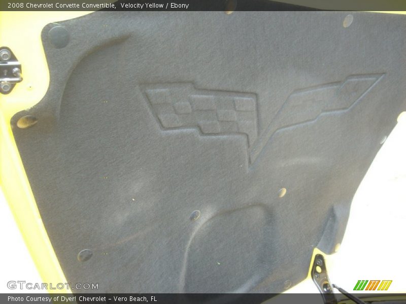 Velocity Yellow / Ebony 2008 Chevrolet Corvette Convertible