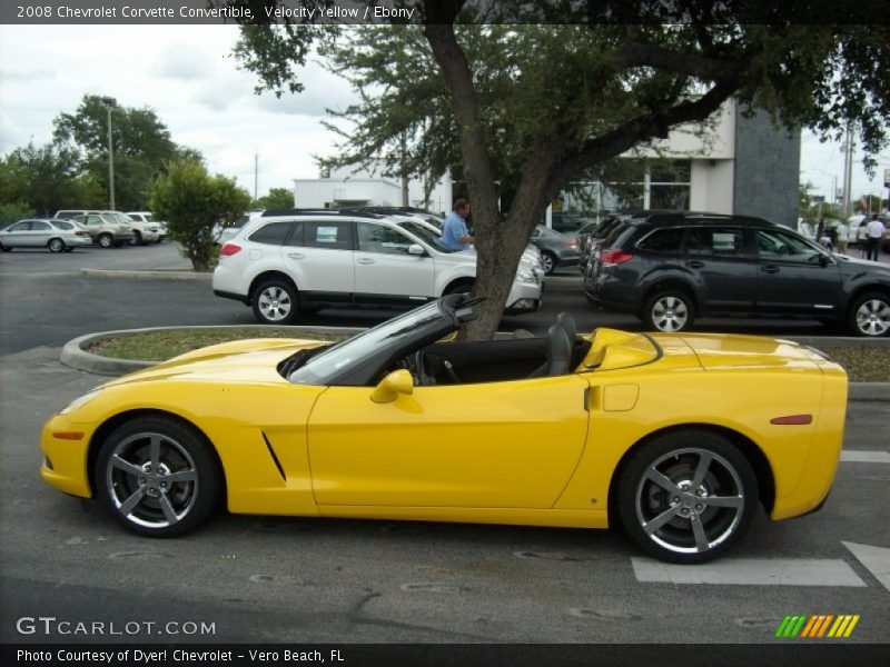  2008 Corvette Convertible Velocity Yellow