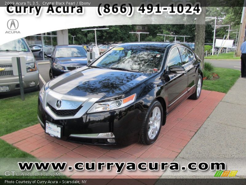 Crystal Black Pearl / Ebony 2009 Acura TL 3.5