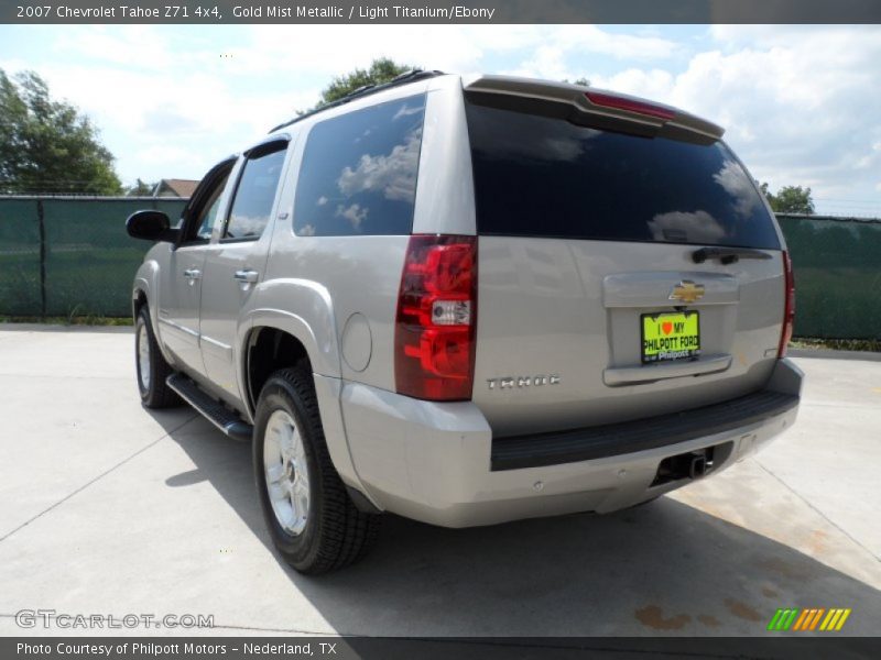 Gold Mist Metallic / Light Titanium/Ebony 2007 Chevrolet Tahoe Z71 4x4
