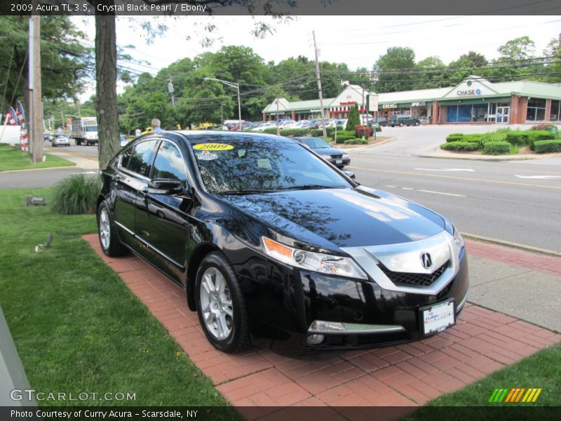 Crystal Black Pearl / Ebony 2009 Acura TL 3.5