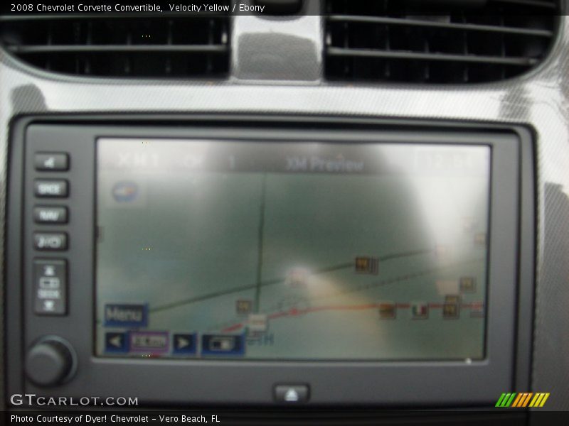 Velocity Yellow / Ebony 2008 Chevrolet Corvette Convertible
