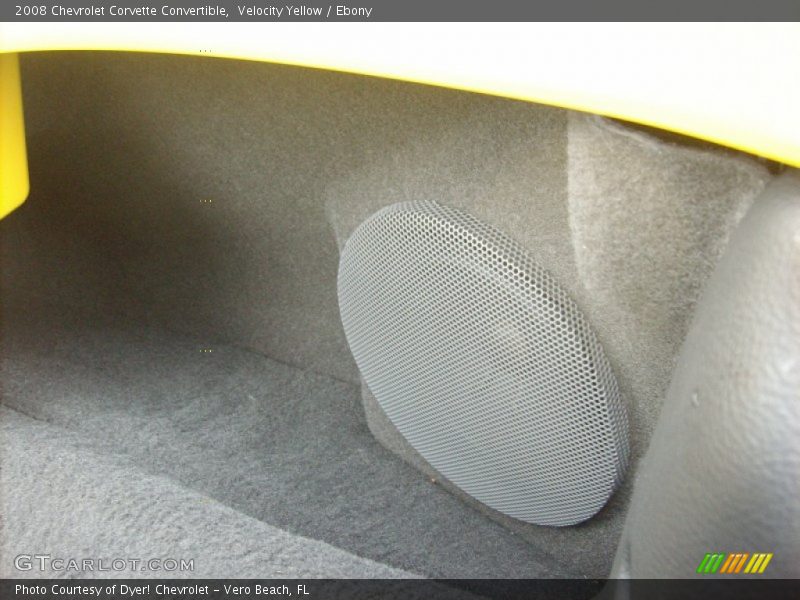 Velocity Yellow / Ebony 2008 Chevrolet Corvette Convertible