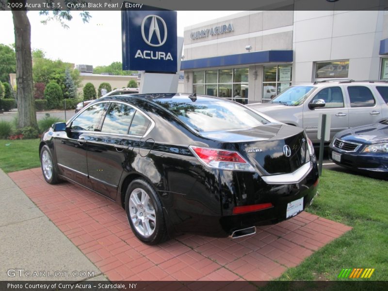 Crystal Black Pearl / Ebony 2009 Acura TL 3.5