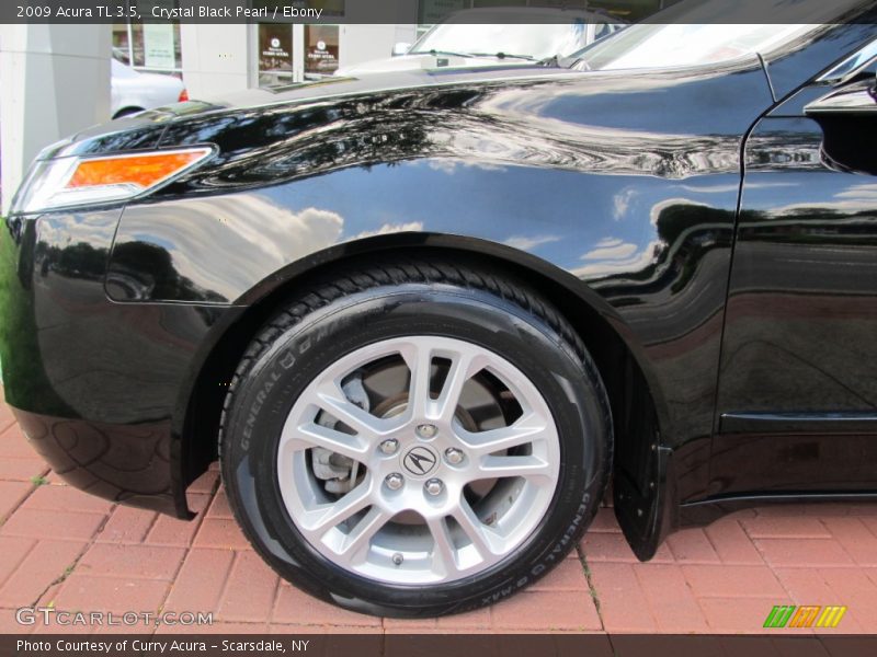 Crystal Black Pearl / Ebony 2009 Acura TL 3.5