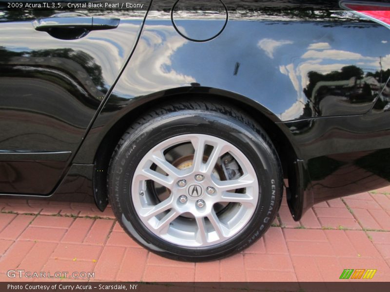 Crystal Black Pearl / Ebony 2009 Acura TL 3.5