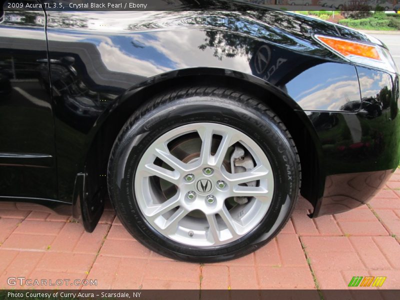 Crystal Black Pearl / Ebony 2009 Acura TL 3.5