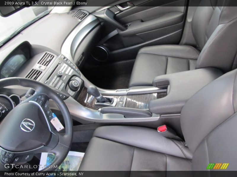 Crystal Black Pearl / Ebony 2009 Acura TL 3.5