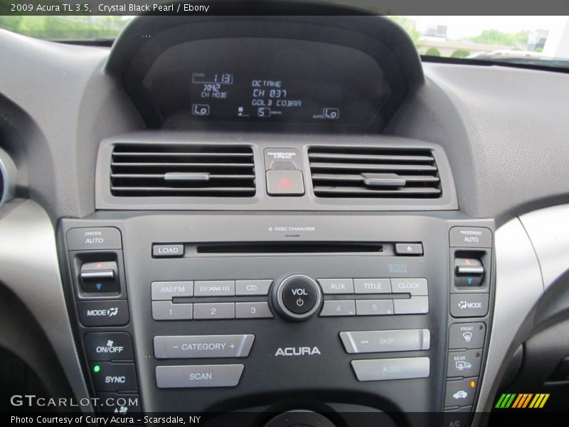 Crystal Black Pearl / Ebony 2009 Acura TL 3.5