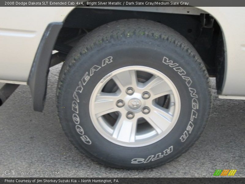Bright Silver Metallic / Dark Slate Gray/Medium Slate Gray 2008 Dodge Dakota SLT Extended Cab 4x4