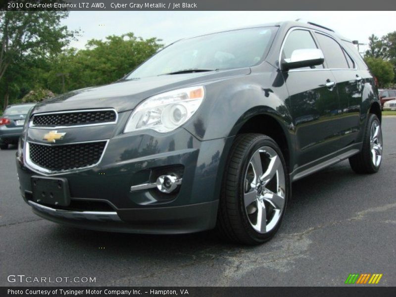 Cyber Gray Metallic / Jet Black 2010 Chevrolet Equinox LTZ AWD