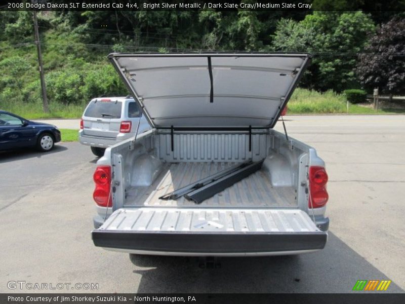 Bright Silver Metallic / Dark Slate Gray/Medium Slate Gray 2008 Dodge Dakota SLT Extended Cab 4x4