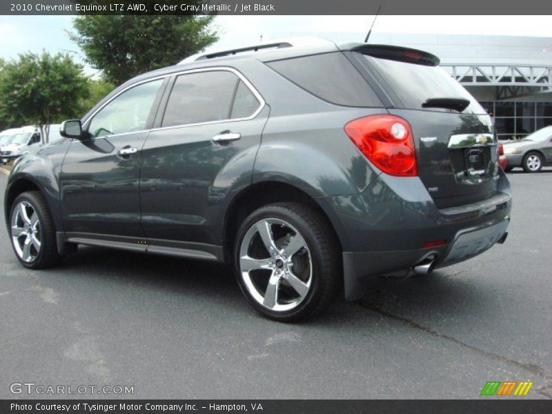 Cyber Gray Metallic / Jet Black 2010 Chevrolet Equinox LTZ AWD