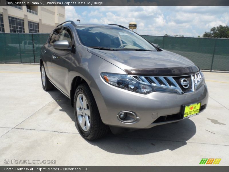 Platinum Graphite Metallic / Beige 2009 Nissan Murano SL