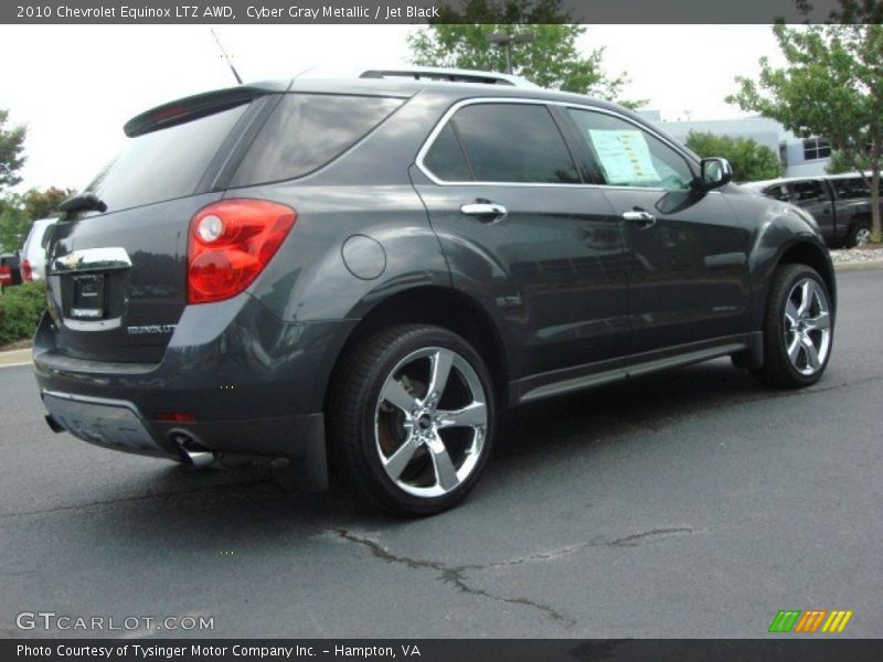Cyber Gray Metallic / Jet Black 2010 Chevrolet Equinox LTZ AWD