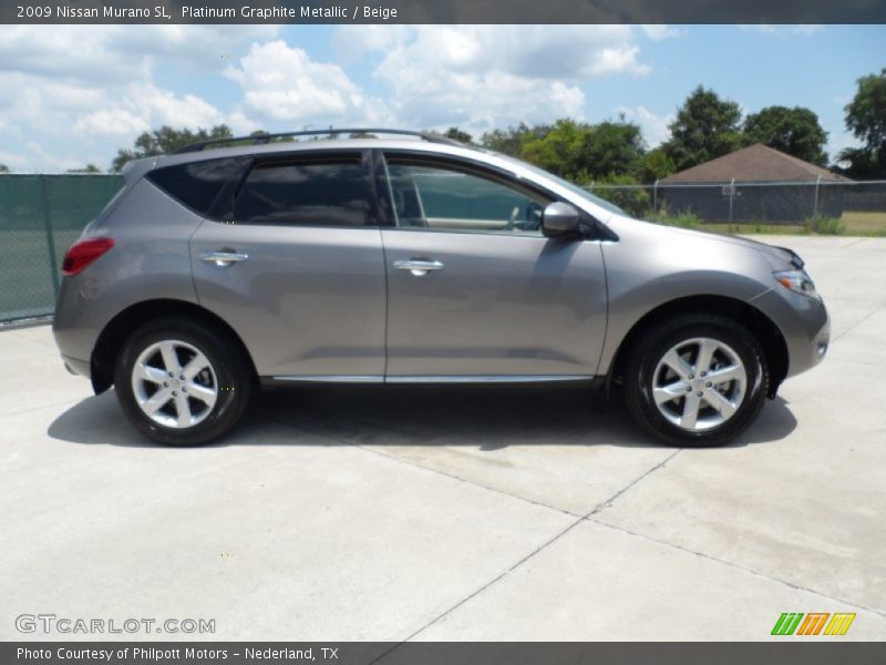 Platinum Graphite Metallic / Beige 2009 Nissan Murano SL