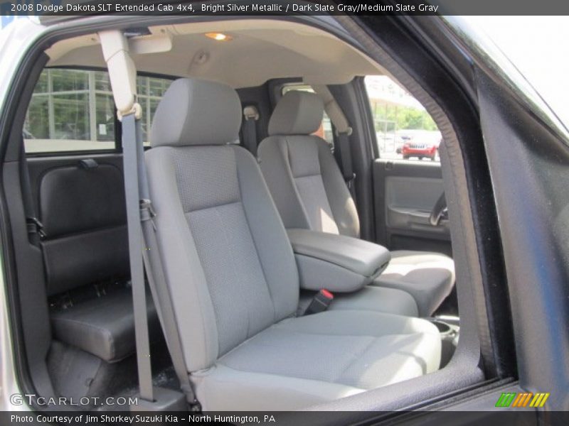 Bright Silver Metallic / Dark Slate Gray/Medium Slate Gray 2008 Dodge Dakota SLT Extended Cab 4x4