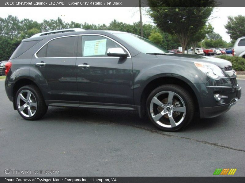 Cyber Gray Metallic / Jet Black 2010 Chevrolet Equinox LTZ AWD