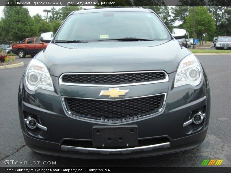 Cyber Gray Metallic / Jet Black 2010 Chevrolet Equinox LTZ AWD