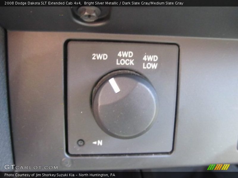 Bright Silver Metallic / Dark Slate Gray/Medium Slate Gray 2008 Dodge Dakota SLT Extended Cab 4x4
