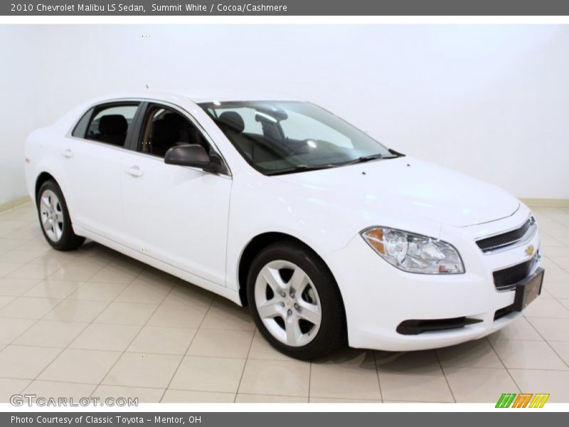Summit White / Cocoa/Cashmere 2010 Chevrolet Malibu LS Sedan