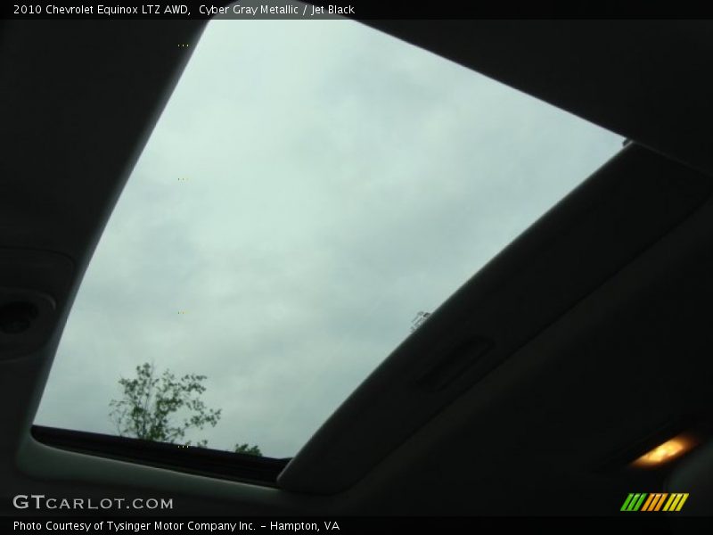 Cyber Gray Metallic / Jet Black 2010 Chevrolet Equinox LTZ AWD