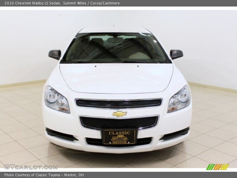 Summit White / Cocoa/Cashmere 2010 Chevrolet Malibu LS Sedan