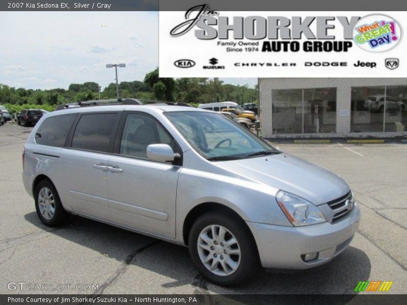 Silver / Gray 2007 Kia Sedona EX