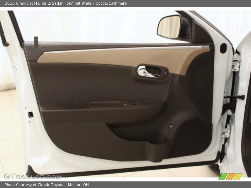Summit White / Cocoa/Cashmere 2010 Chevrolet Malibu LS Sedan