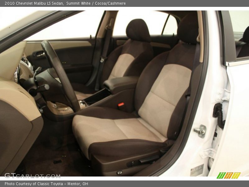 Summit White / Cocoa/Cashmere 2010 Chevrolet Malibu LS Sedan