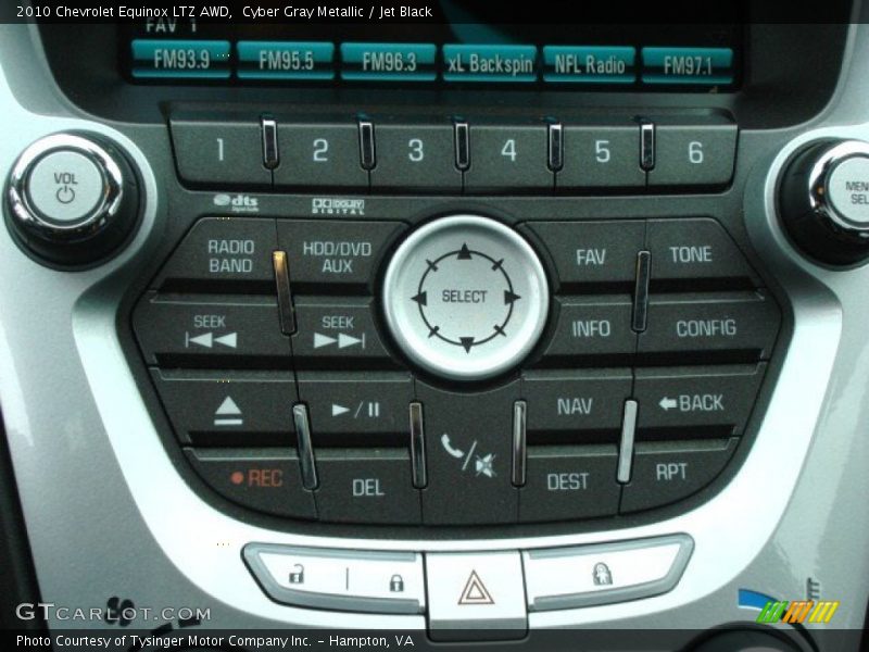 Controls of 2010 Equinox LTZ AWD