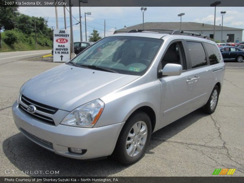 Silver / Gray 2007 Kia Sedona EX