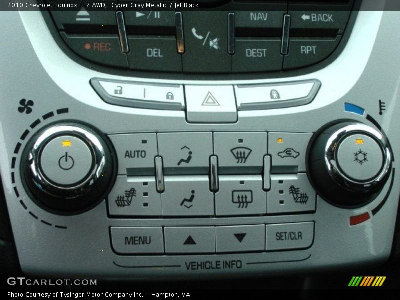 Controls of 2010 Equinox LTZ AWD
