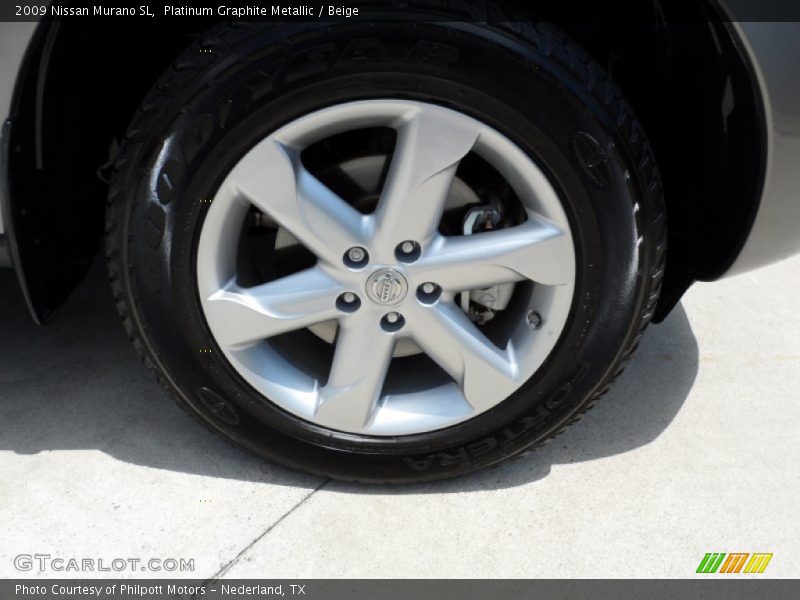 Platinum Graphite Metallic / Beige 2009 Nissan Murano SL
