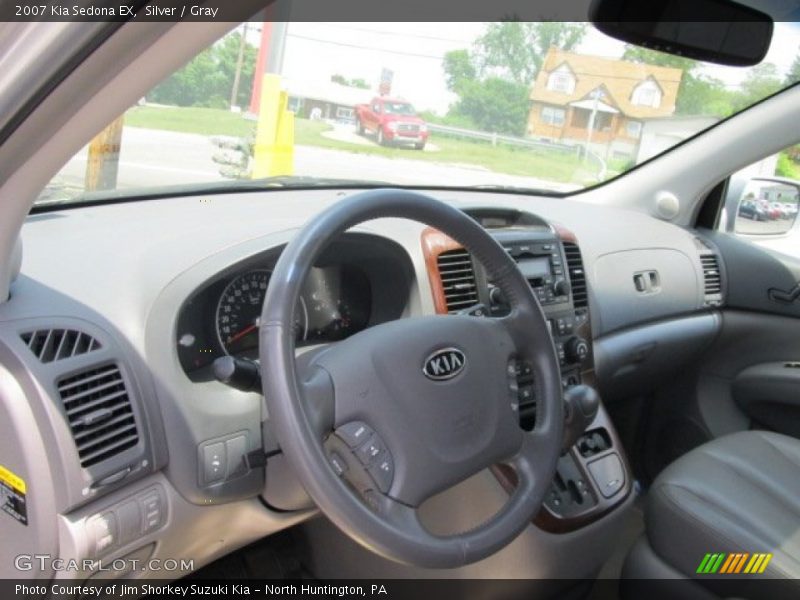 Silver / Gray 2007 Kia Sedona EX