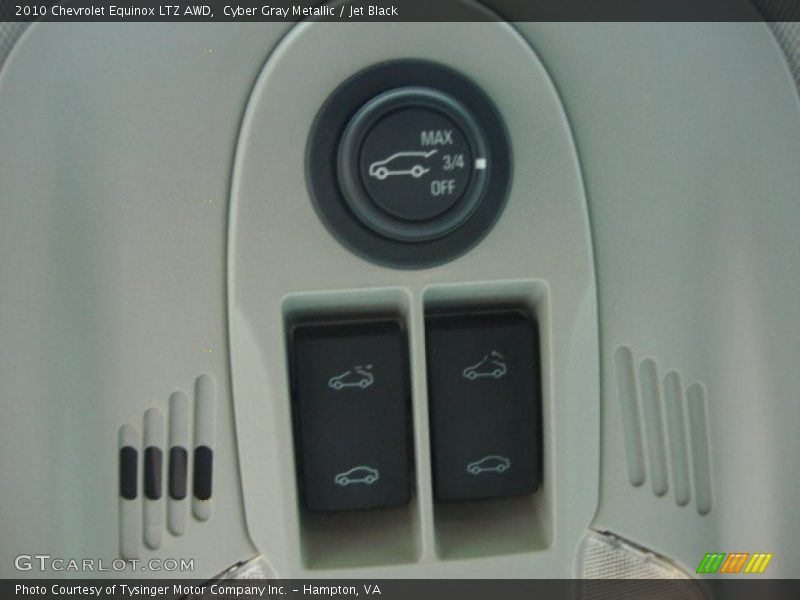 Cyber Gray Metallic / Jet Black 2010 Chevrolet Equinox LTZ AWD