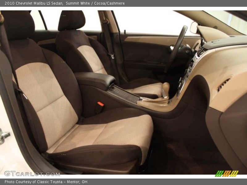 Summit White / Cocoa/Cashmere 2010 Chevrolet Malibu LS Sedan