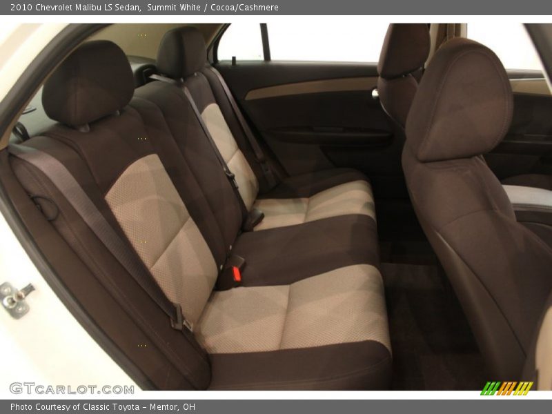 Summit White / Cocoa/Cashmere 2010 Chevrolet Malibu LS Sedan