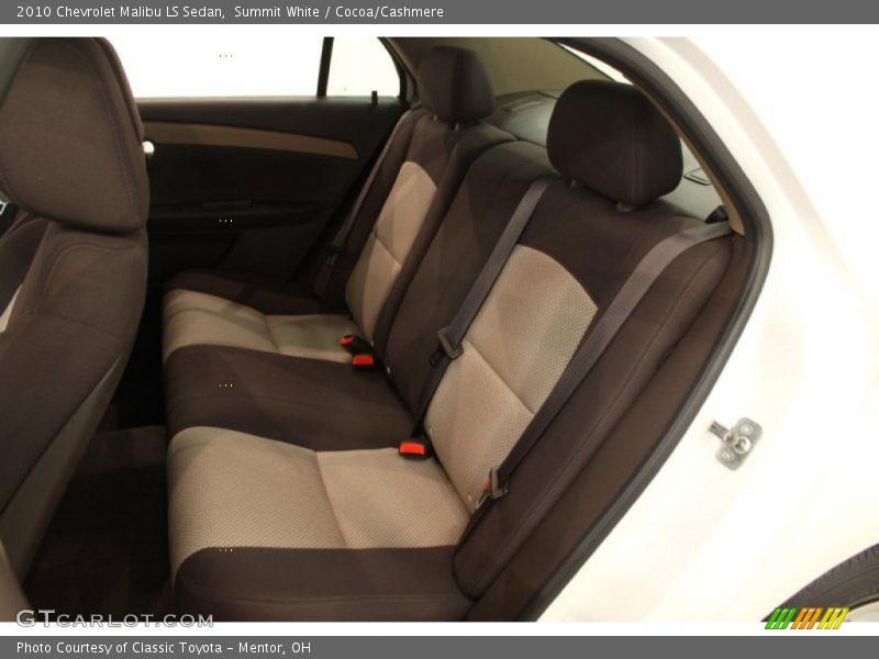 Summit White / Cocoa/Cashmere 2010 Chevrolet Malibu LS Sedan