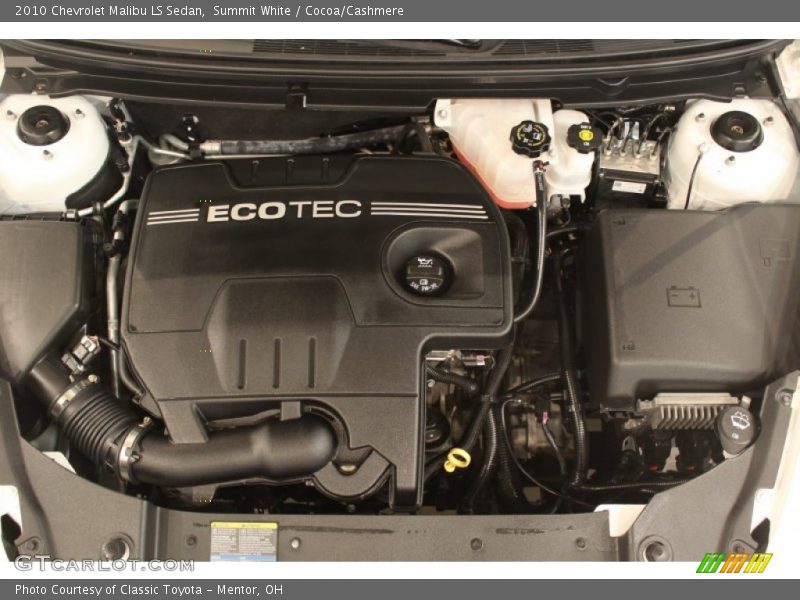 Summit White / Cocoa/Cashmere 2010 Chevrolet Malibu LS Sedan