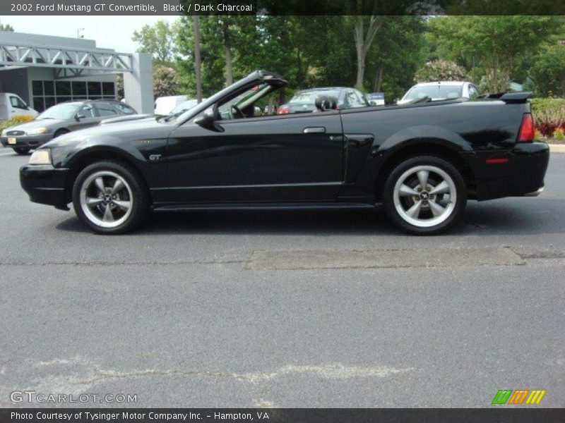Black / Dark Charcoal 2002 Ford Mustang GT Convertible