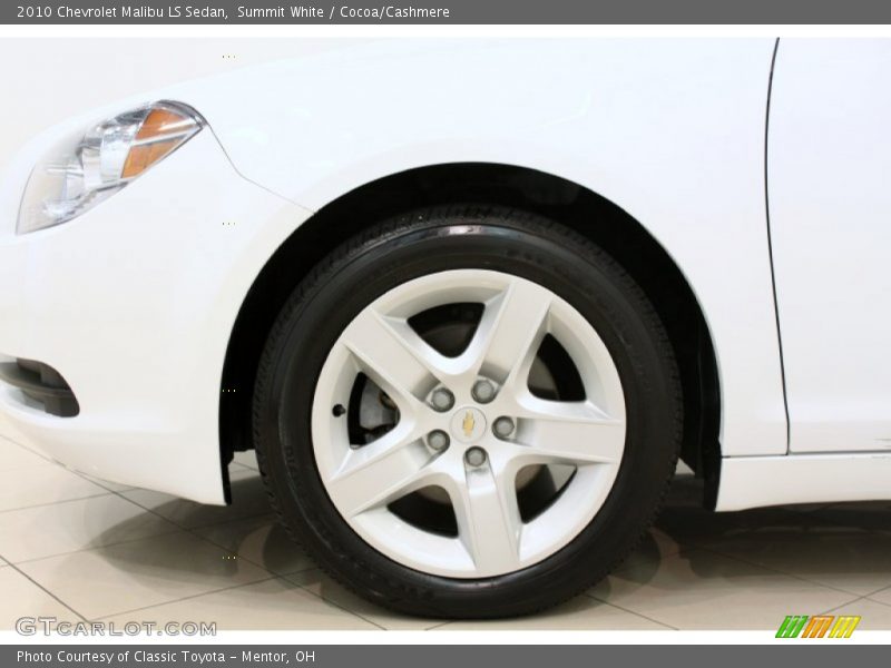 Summit White / Cocoa/Cashmere 2010 Chevrolet Malibu LS Sedan