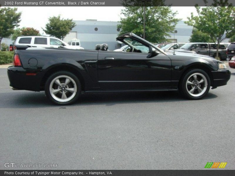Black / Dark Charcoal 2002 Ford Mustang GT Convertible