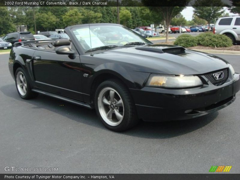 Black / Dark Charcoal 2002 Ford Mustang GT Convertible