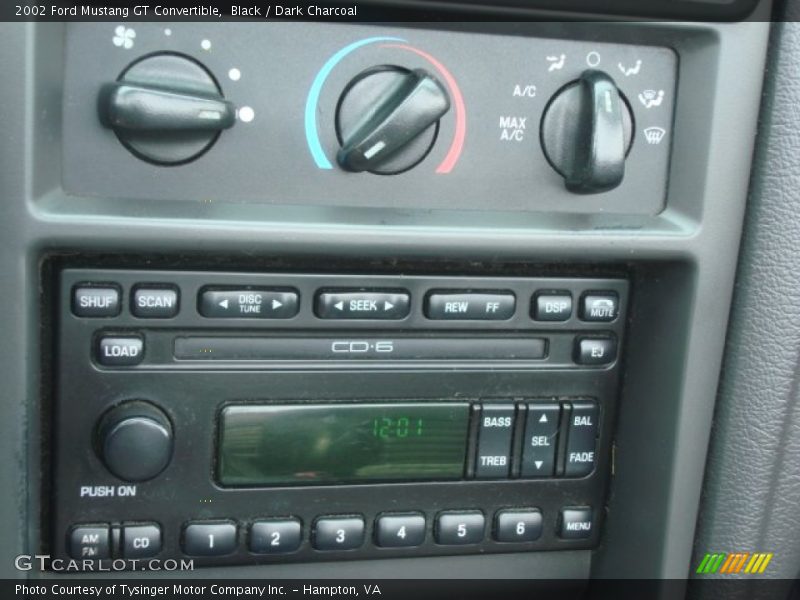 Black / Dark Charcoal 2002 Ford Mustang GT Convertible