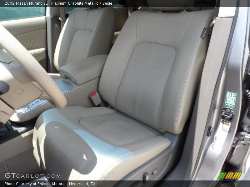 Platinum Graphite Metallic / Beige 2009 Nissan Murano SL