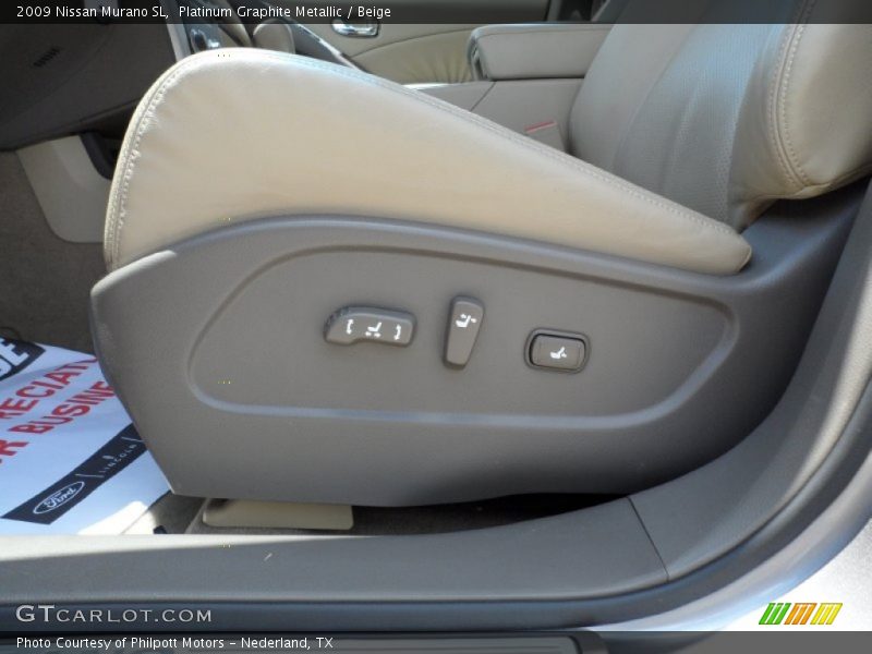 Platinum Graphite Metallic / Beige 2009 Nissan Murano SL