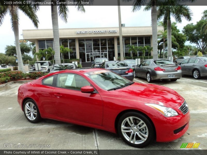 Garnet Ember / Stone 2009 Infiniti G 37 Journey Coupe